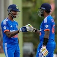 Tilak Varma awestruck by Suryakumar Yadav’s knocks in 3rd T20I vs West Indies. Courtesy: AP